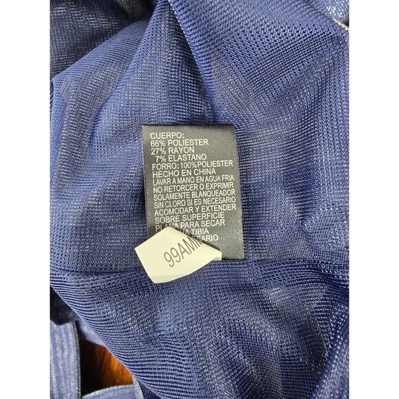 Tahari Navy Kathleen Knit Dress - Picture 6 of 6